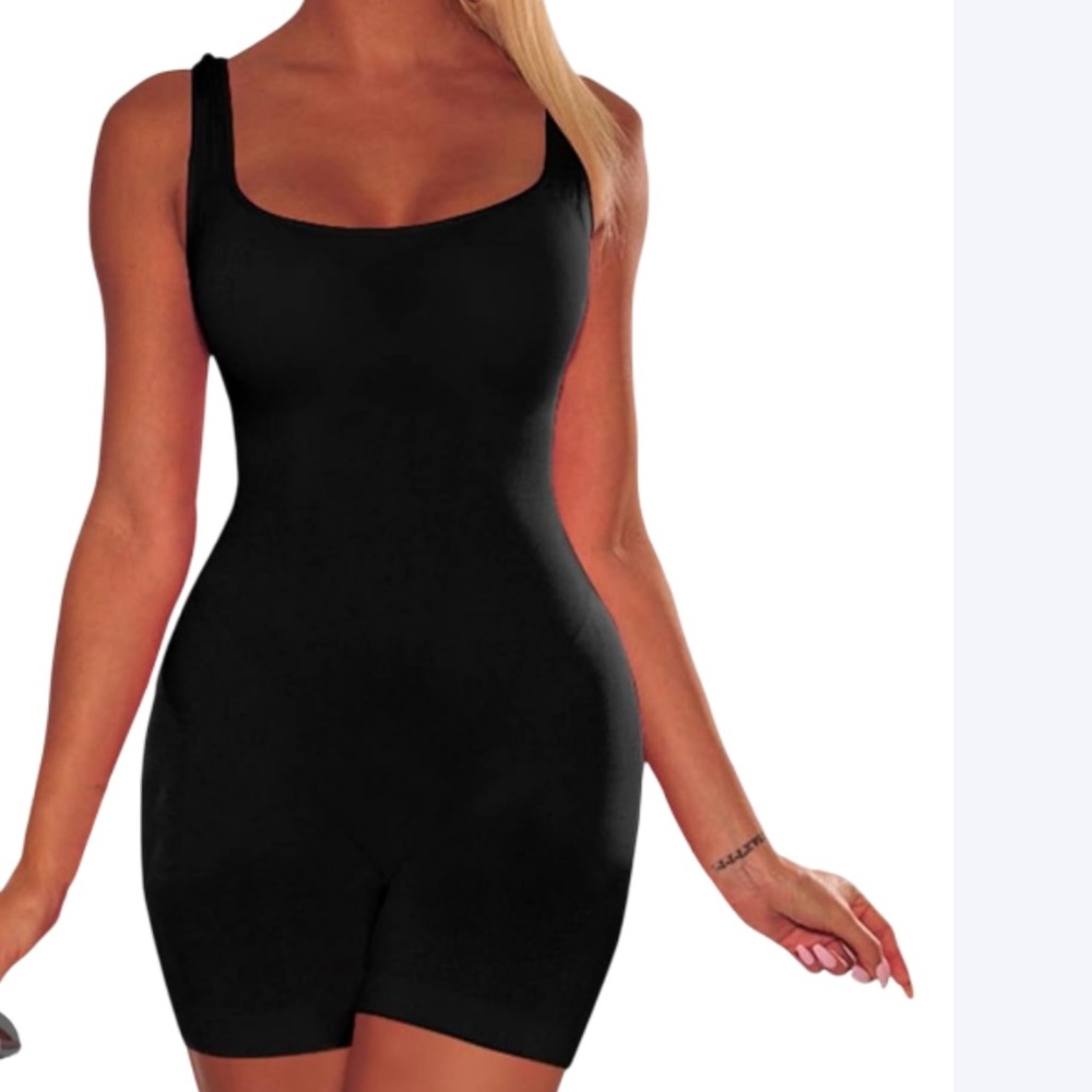 Hey shape black romper shape wear